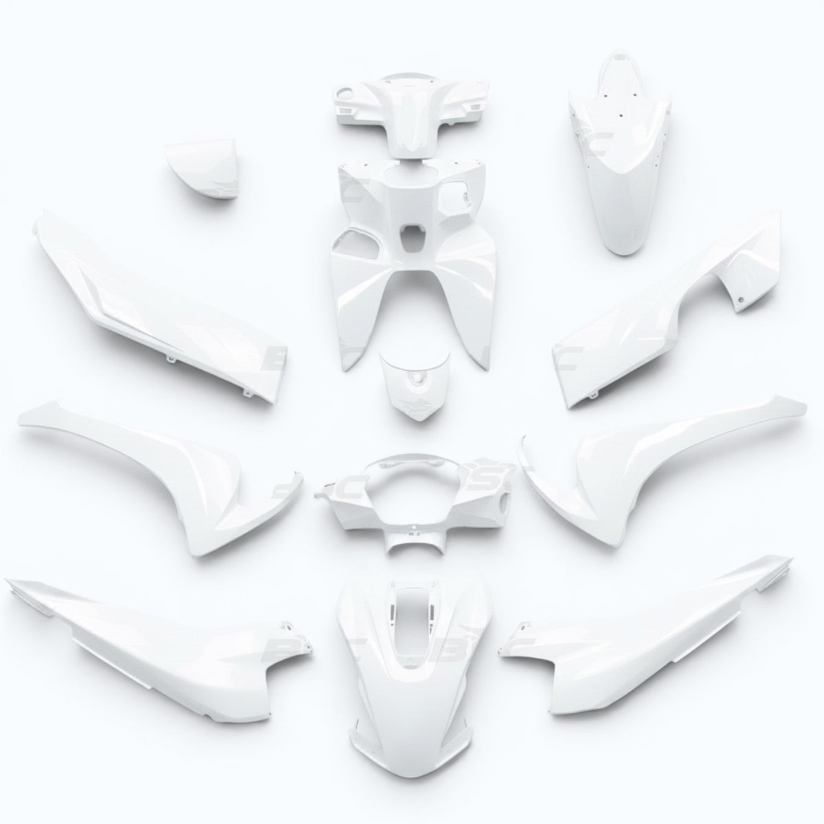 Fits Honda Vision 110 White Full Panel Body Kit 03100-K2C 2021–2025