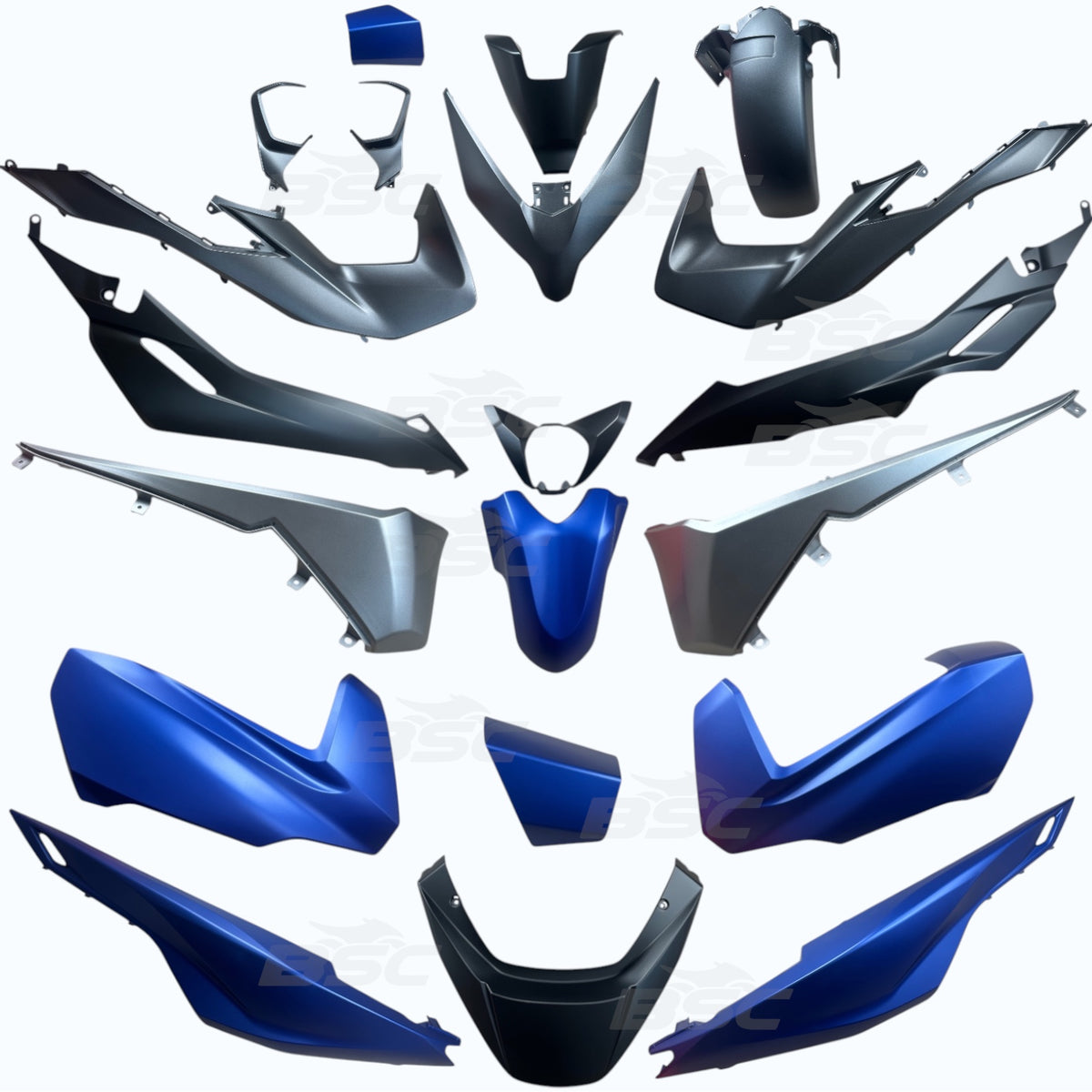 Fits Honda Forza 2023-2026 Full Panel Set 03100-K1B-PB397 Pacific Blue
