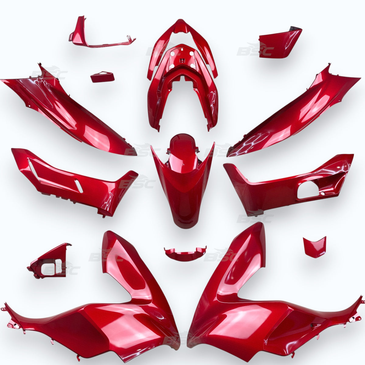 Fits Honda PCX Full Body Panel Kit Gloss Red 03100-K97 2018-2020