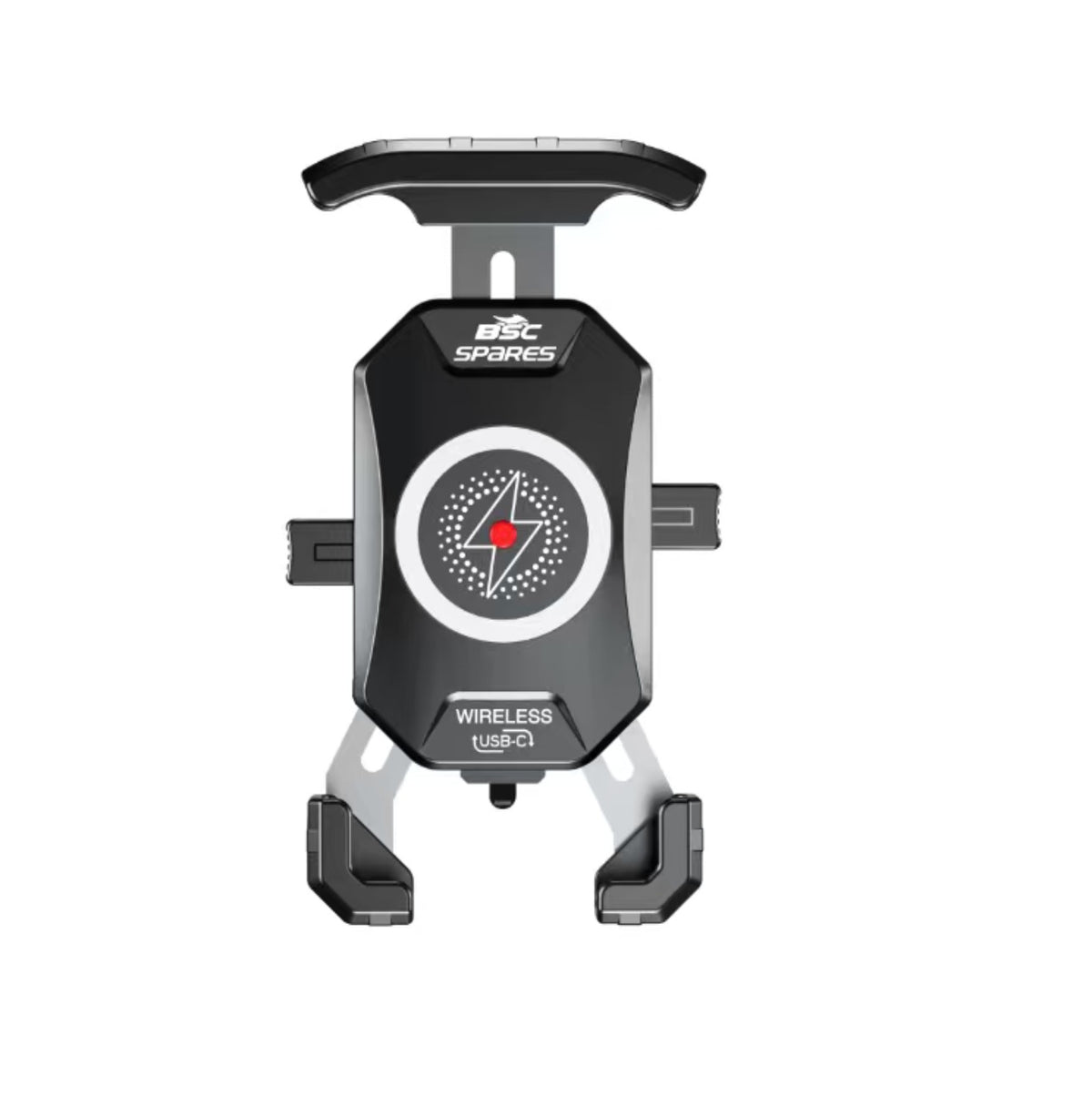 BSC-M14 Motorcycle Phone Holder - Top Claw with Wireless Charging