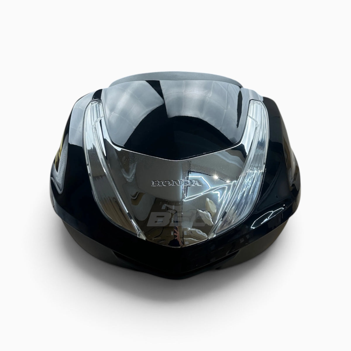 OEM Honda Scooter Top Box 35L (Gloss Black) with Passenger Backrest